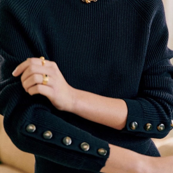 SEZANE Sami Jumper Navy XL - Picture 1 of 8